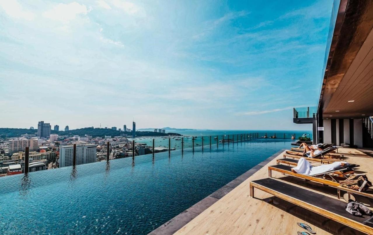 פאטאיה Amazing Infinity Pool Condo Next To The Beach מראה חיצוני תמונה