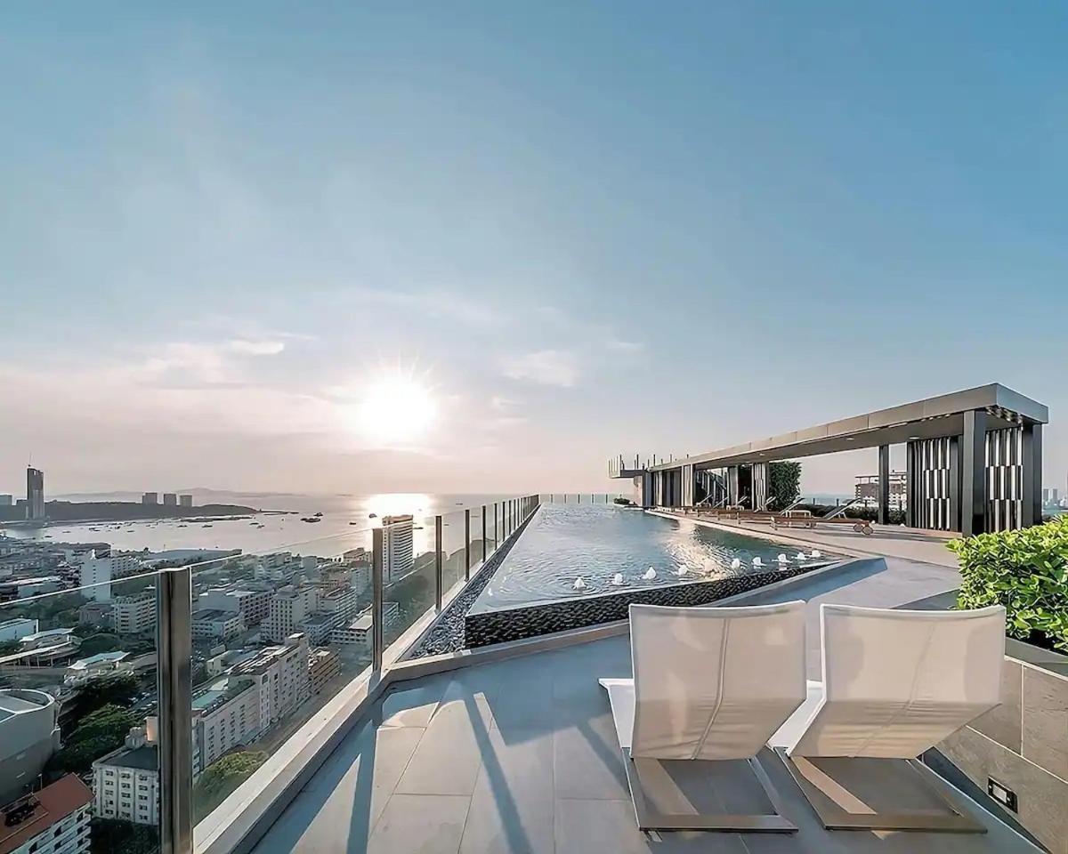 פאטאיה Amazing Infinity Pool Condo Next To The Beach מראה חיצוני תמונה